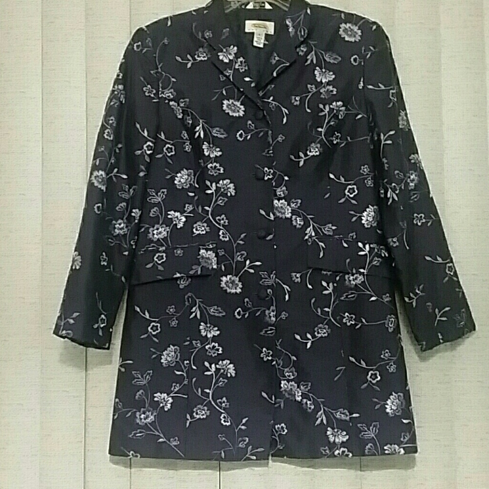 TALBOTS PURE SILK JACKET BLAZER NWOT